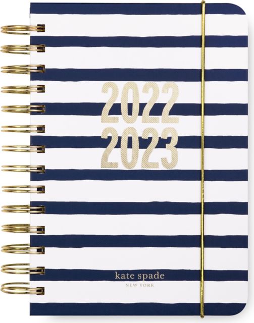 kate spade new york 17 Month Medium Planner, Navy Painted Stripe:Virginia  Tech