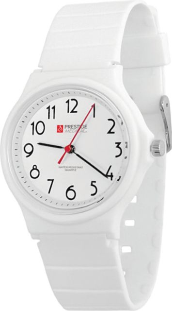 SLIM SCRUB WATCH-EZ READ-WHITE