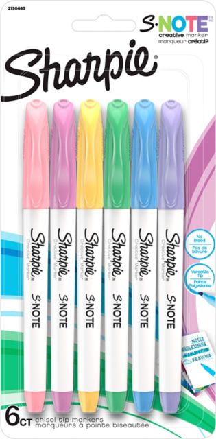 ArtSkills Dual Tip Permanent Markers, Chisel and Fine Tips, 8Pc 