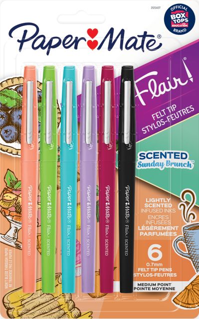 Paper Mate® Flair Scented, Assorted, 6/PK