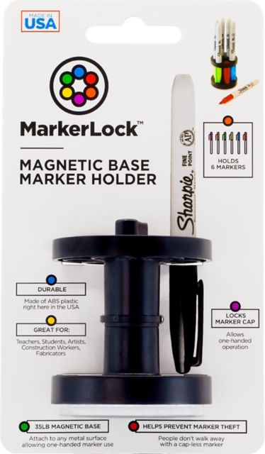 Magnetic Sharpie or Dry Erase Marker Holder 