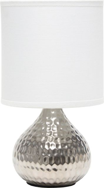 Hammered glass deals table lamp