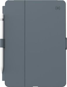 Speck Balance Folio Carrying Case (Folio) for 10.2 Apple iPad Tablet, Apple Pencil - Stormy Gray, Charcoal Gray.  -ONLINE ONLY