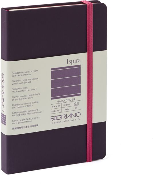 ISPIRA HARDBOUND LINED BOOK 3X5 PURPLE 96 SHEETS
