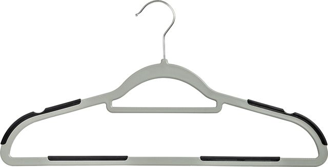 Honey Can Do Cascading Collapsible Black Plastic Hangers, 20-Pack