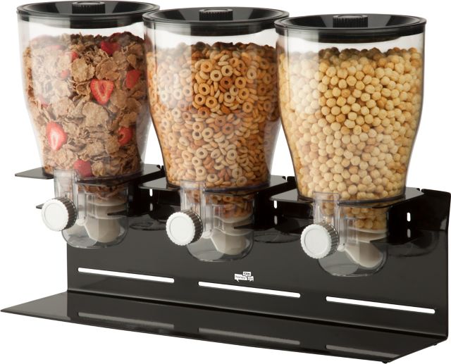 Triple Canister Cereal Dispenser