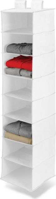 Whitmor Hanging 8 Section Shoe Shelves, Gray