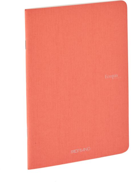 ECOQUA ORIGINAL STAPLE BOUND NOTEBOOKS GRAPH (A4) 8.3X11.7 FLAMINGO 40 SHEETS