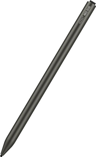 Adonit Neo Duo Stylet Pointe Fine Argent Mat Graphite pour iOS