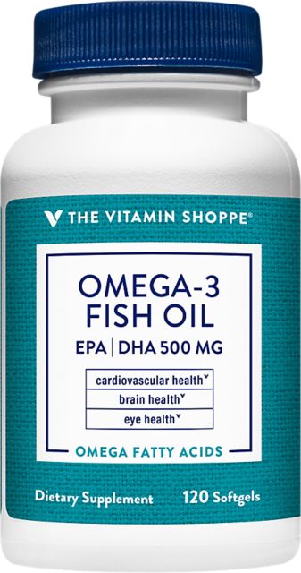 the Vitamin Shoppe  OMEGA 3 FISH OIL 500 300/200 120 EA