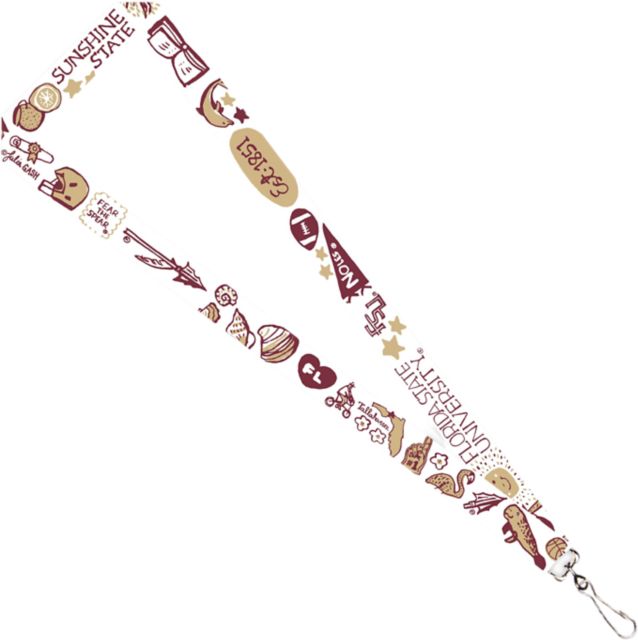 Florida State University Julia Gash 3-4'' Satin Lanyard