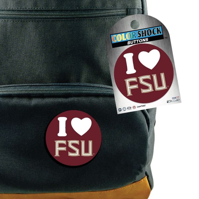 Florida State University 3'' Heart Button