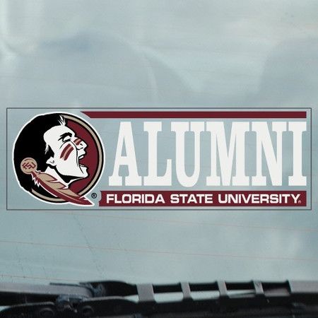Florida State University Alumni Seminoles Cling Decal