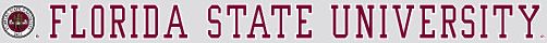 Florida State University Strip Decal