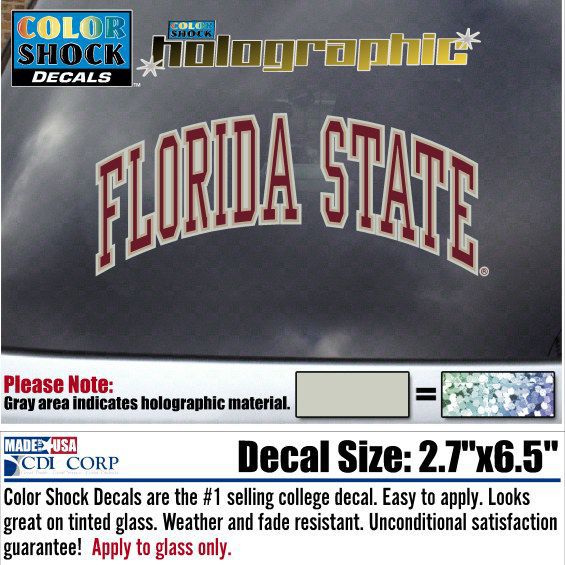 Florida State University Hologram Stand Decal