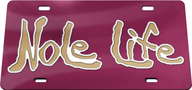 Florida State University License Plate