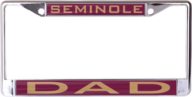Florida State University Dad License Plate Frame
