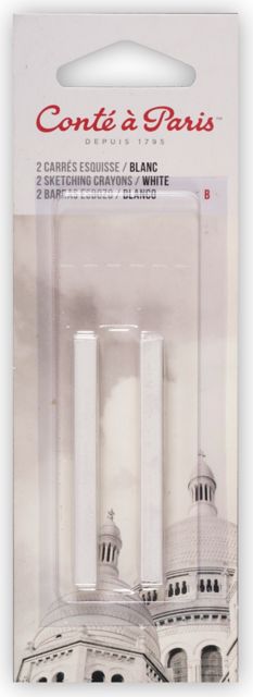 CRAYON SKETCH 2 PACK WHITE B CARDED