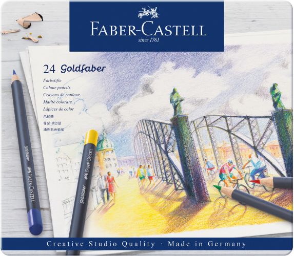 Goldfaber Colored Pencil Tin 24 Colors