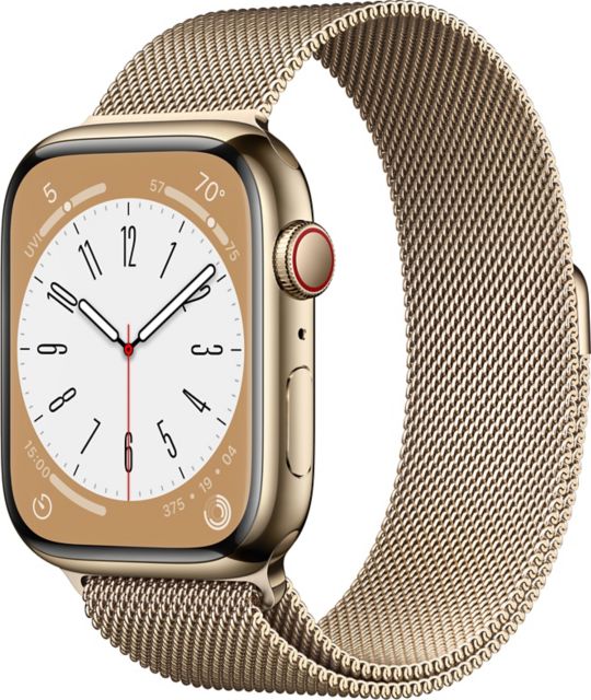 Apple Watch Series 8 GPS + Cellular 41mm Gold Stainless Steel Case