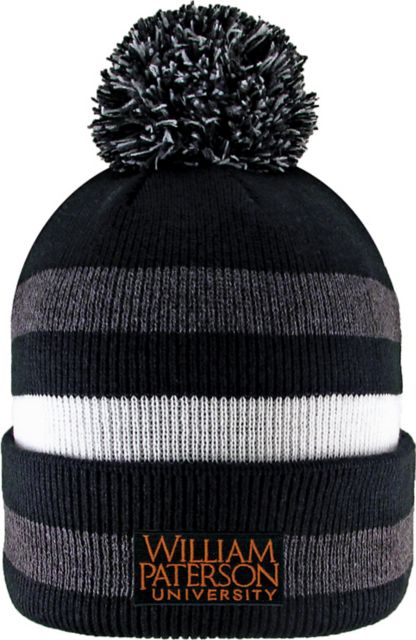William Paterson University Knit Cuff Pom Hat