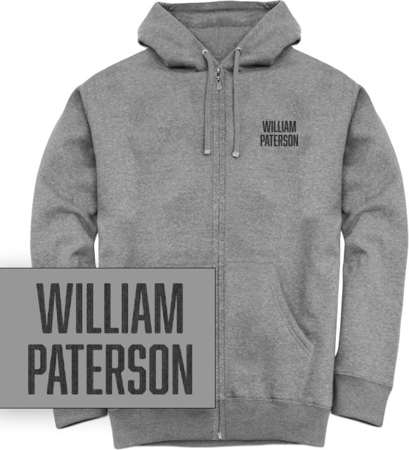 William Paterson University Chainstitch Full Zip Hooded Sweatshirt