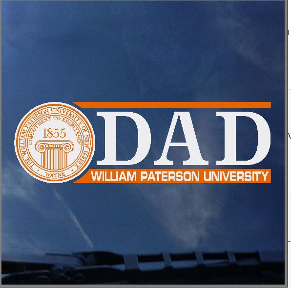 William Paterson University Dad Decal