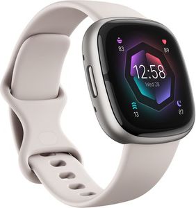 PC/タブレット PC周辺機器 Fitbit Sense 2 Smartwatch- Lunar White Platinum - ONLINE ONLY:
