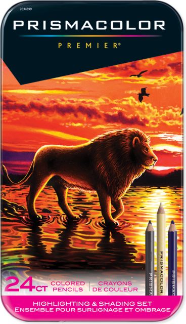 Prisma Pencil Highlighting And Shadow Set/24