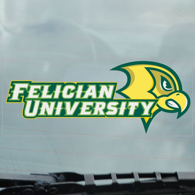 Felician University Golden Falcons Cling Decal
