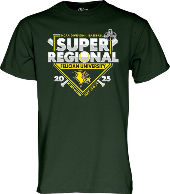 Felician University Baseball DII 2025 Super Regionals Short Sleeve T-Shirt