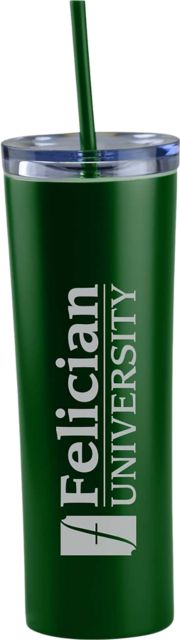 Felician University Tumbler with Straw