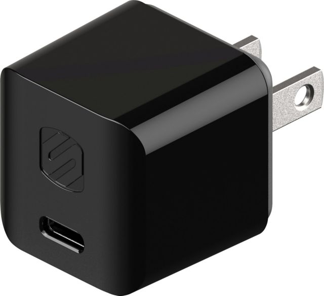 Scosche PWRVLT Mini Cube USB-C Fast Wall Charger 30W, Black - ONLINE ONLY