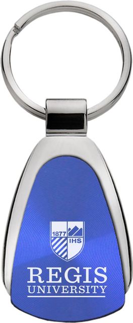 Regis University Teardrop Keychain