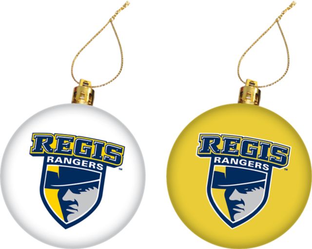Regis University Shatterproof Ornament Set