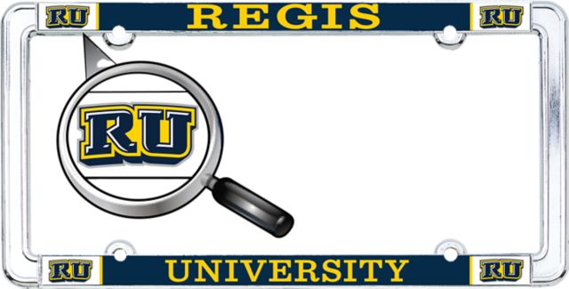 Regis University Thin Dome License Plate Frame