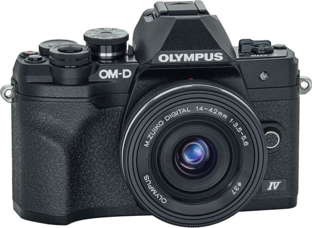 Olympus OM-D E-M10 Mark IV 20.3 Megapixel Mirrorless Camera with Lens,  0.55, 1.65, Silver 