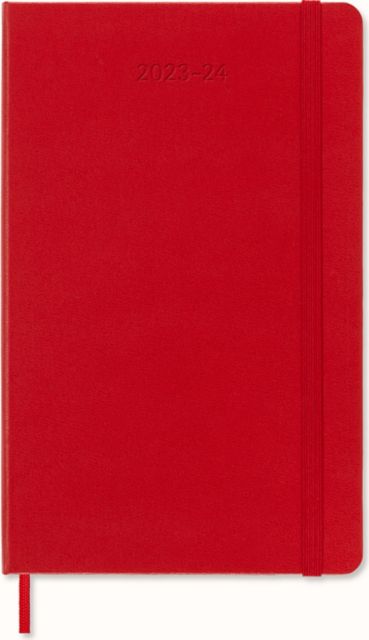 Moleskine 12M Daily Planner Large Red Hard Cover