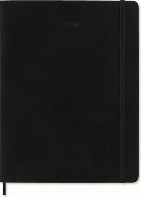 Moleskine 12M Daily Planner Large Black Hard Cover