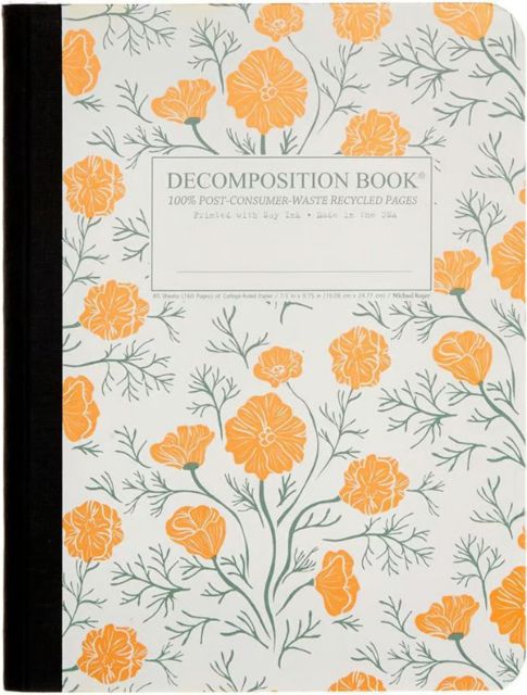 California Poppies Decomposition Book
