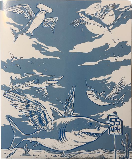 2-Pocket Folder Flying Sharks