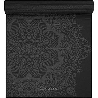 Gaiam Premium Yoga Mat 6mm 1Pk Bulk, Midnight Mandala: Amherst College