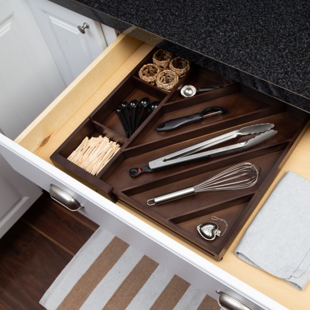 Organize Drawers with Bamboo Drawer Organizers