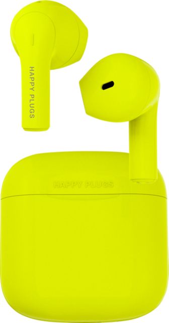 Happy Plugs Joy True Wireless Earbuds, Neon Yellow
