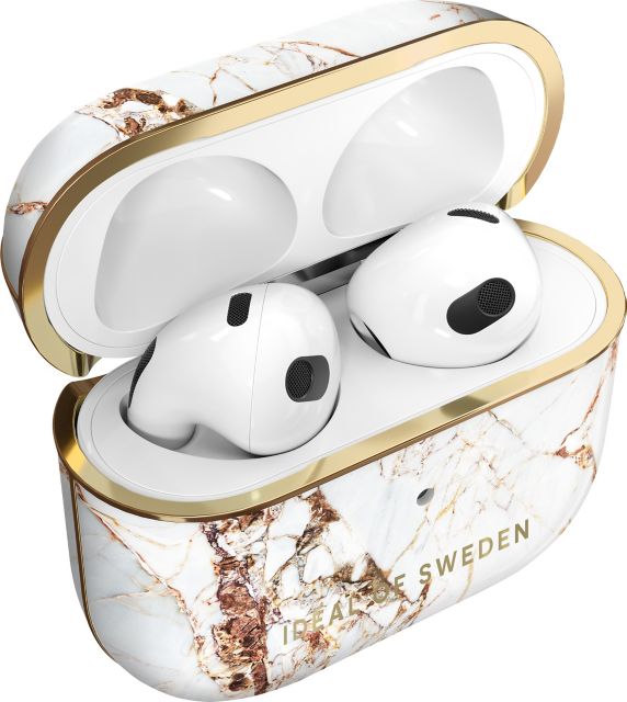 IDEAL OF SWEDEN Printed AirPod Case AirPod 3 Carrara Gold Marble