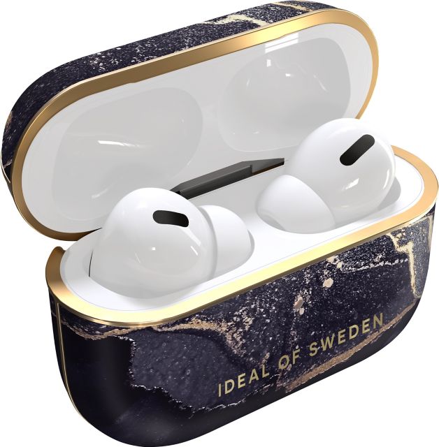IDEAL OF SWEDEN Printed AirPod Case, AirPod Pro 1/2, Golden Twilight Marble