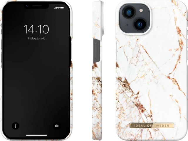 IDEAL OF SWEDEN Fashion Print MagSafe iPhone Case, Carrara Gold Marble