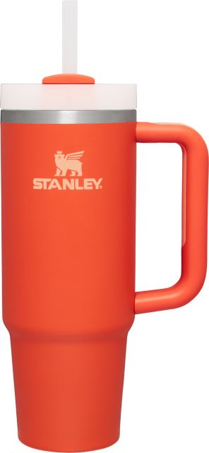 Stanley 30 oz. Quencher H2.0 FlowState Tumbler, Tigerlily Orange