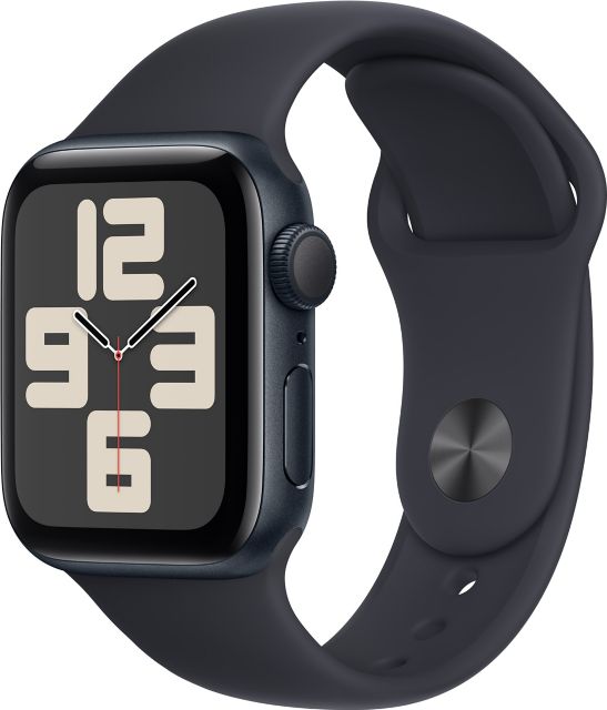 Apple Watch SE GPS 44mm Midnight Aluminum Case with Midnight Sport
