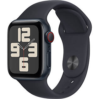 Apple Watch SE GPS + Cellular 40mm Midnight Aluminum Case with 